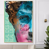 David’s Head Eyes Can’t Lie Canvas